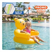 Pack4 Asiento Infantil para Descanso Inflable y Ligero Y+Papel Regalo